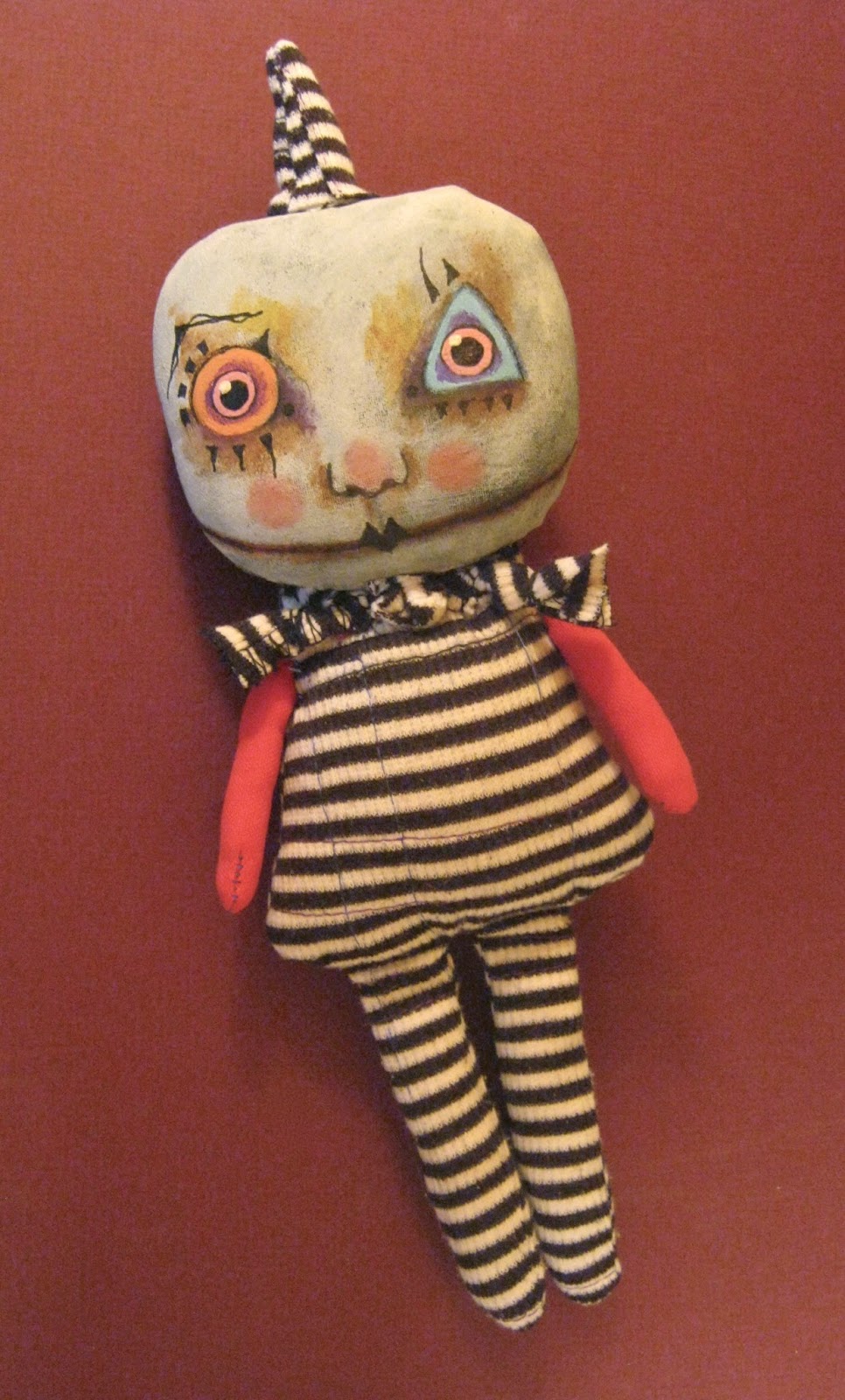 Sandy Mastroni Monster puppet art doll , Etsy shop , by Sandy Mastroni.....sold