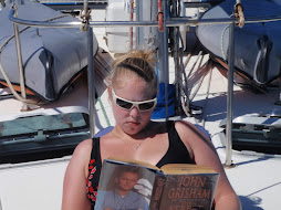 Ky relaxing while sailing