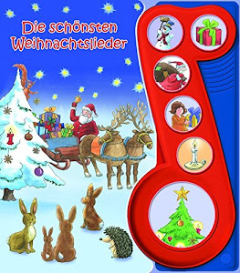 Die schönsten Weihnachtslieder - Liederbuch mit Sound: Pappbilderbuch mit 6 Melodien