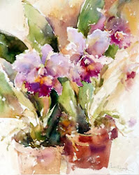 rogers janet watercolor paintings orchids orchid painting watercolour flowers watercolors floral flower aws artist aquarelle pastel liu steve log american