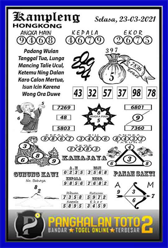 Prediksi Syair Hk 23 Maret 2021 Syair Togel Hk Pangkalantoto