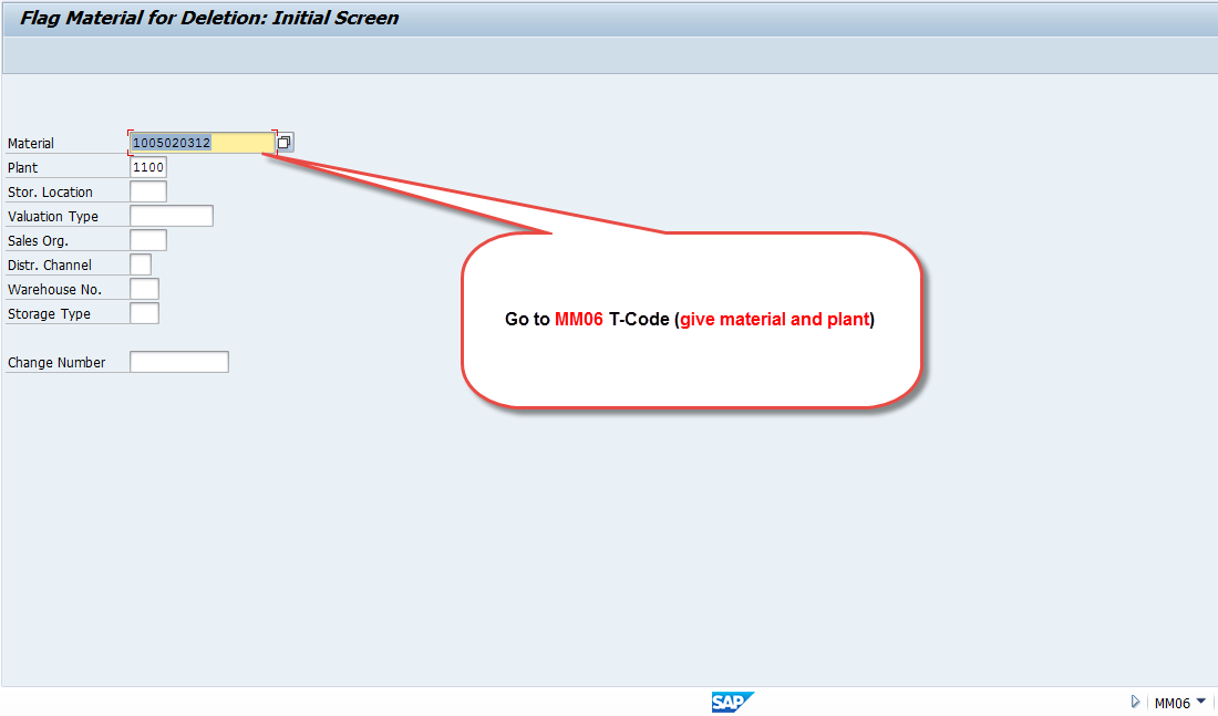 Material Deletion using MM06 Learn SAP Program