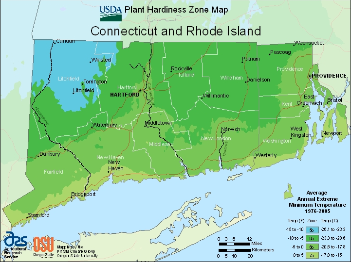 Farmers Know Best Connecticut USDA Plant Hardiness Zones Map