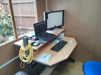 Work desk in July 2017