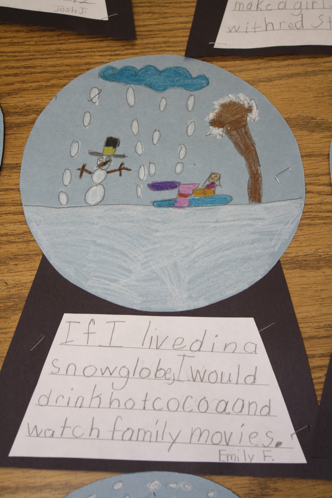 First Grade Days!: Snow Globe Writing!