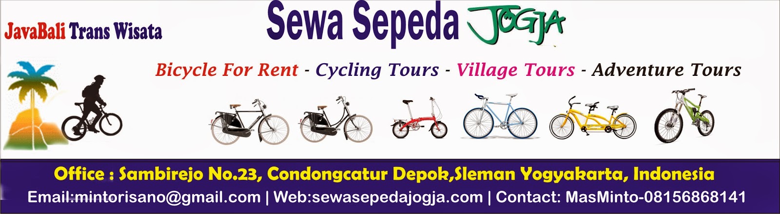 ALAMAT PERSEWAAN SEPEDA DI JOGJA | Sewa Sepeda Jogja, Info ...