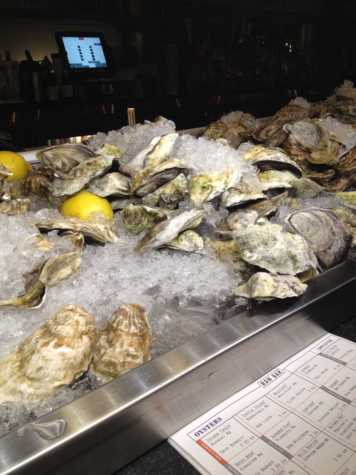 Food's on my mind. Boston, MA Island Creek Oyster Bar