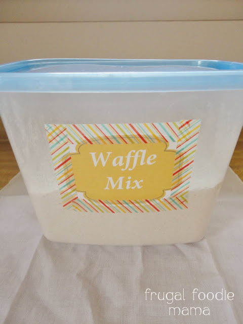 Out of waffle mix? There's no need to run to the store when you can whip up this Homemade Belgian Waffle Mix using ingredients you already have in your pantry.