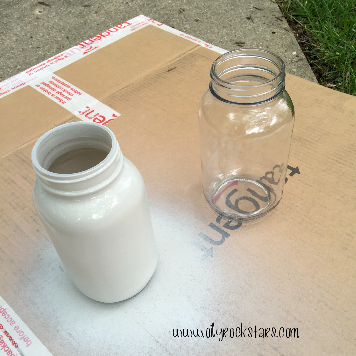 DIY Handprint Vase... Making Memories Oily Rockstars