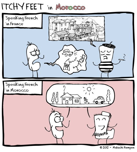 Itchy Feet: A Travel and Language Comic