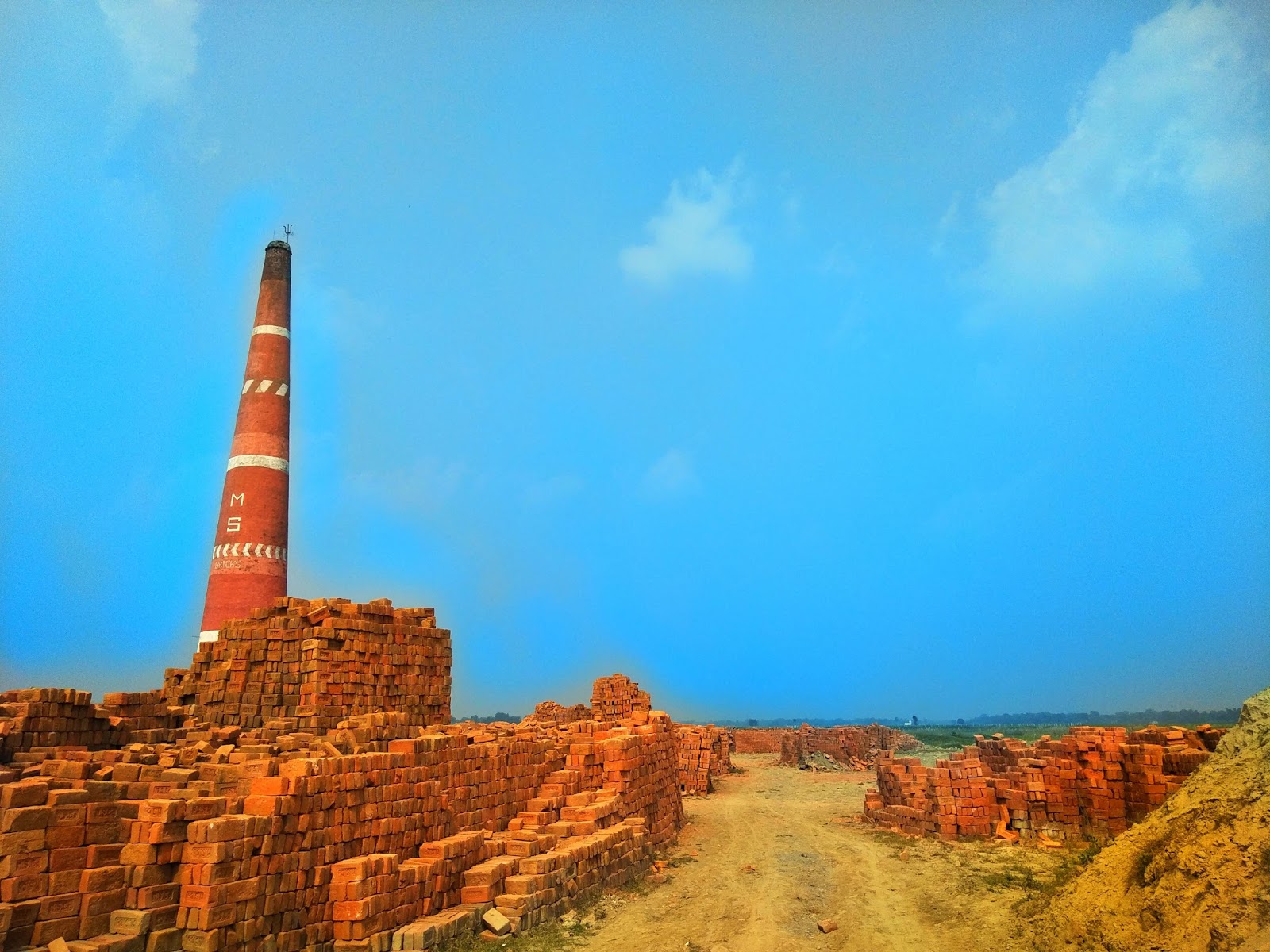 What is the process of making of clay bricks