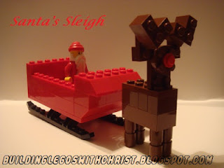 Santa's Sleigh Instructional Build, Christmas, Lego Creations