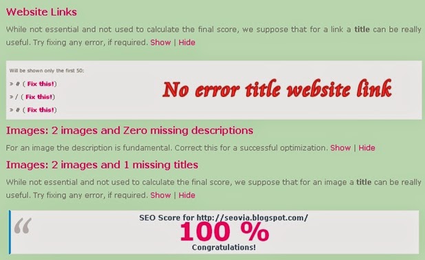 Site link title. Site link title