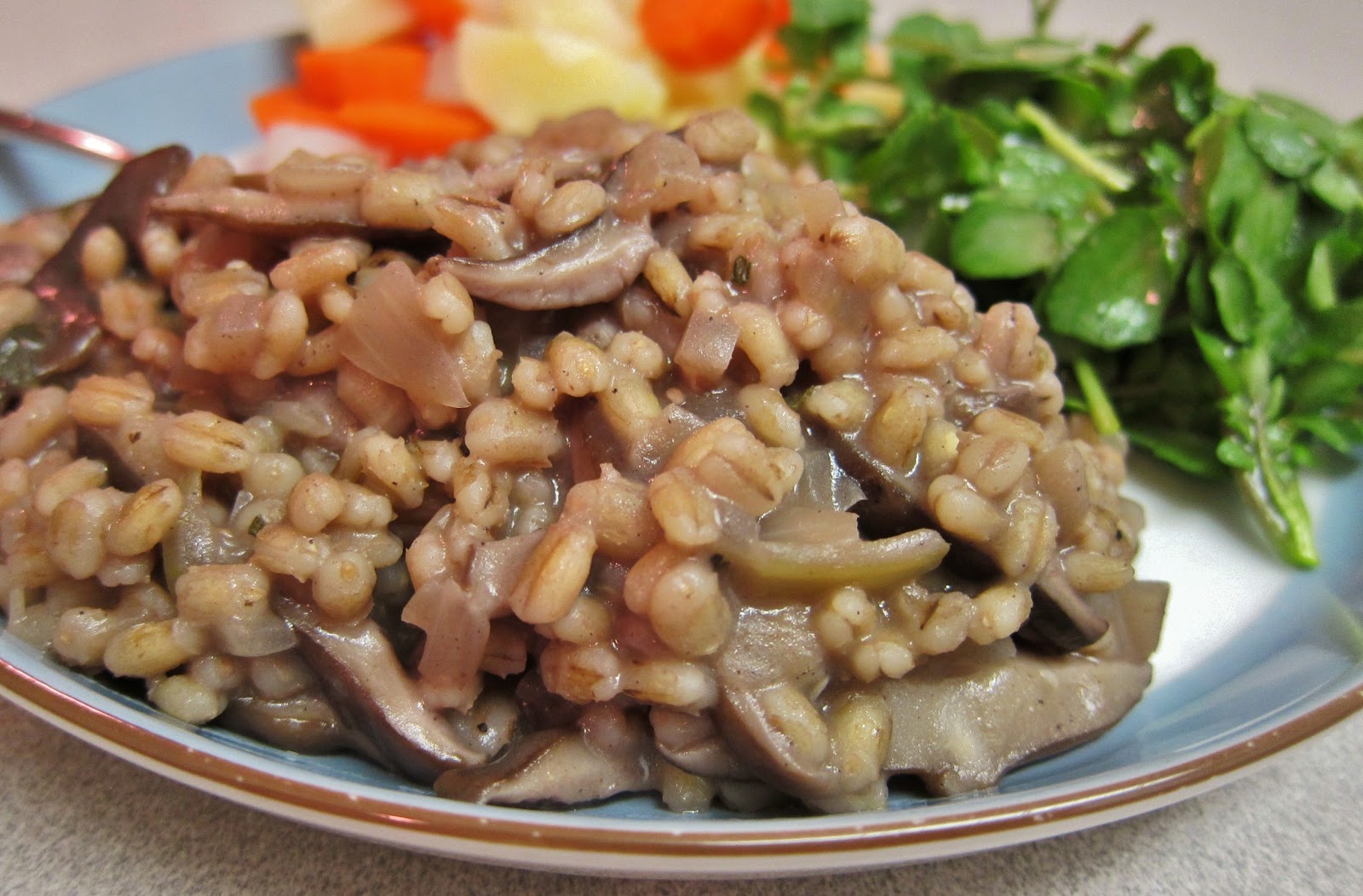 The Vegan Chronicle Wild MushroomBarley "Risotto" with Sage