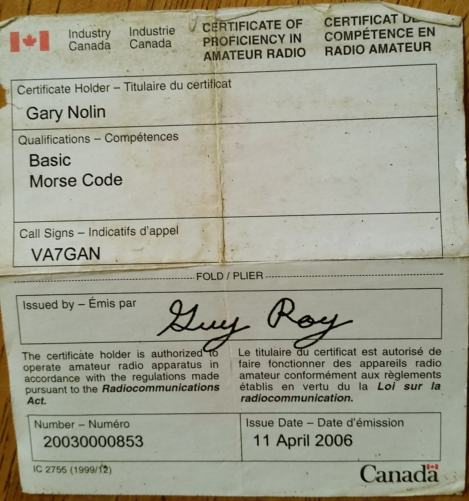 Industry Canada Ic Certificate Csia