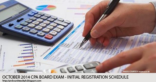 Certified Public Accountant (CPA) Passers October 2014 - Schedule of Initial Registration - PRC
