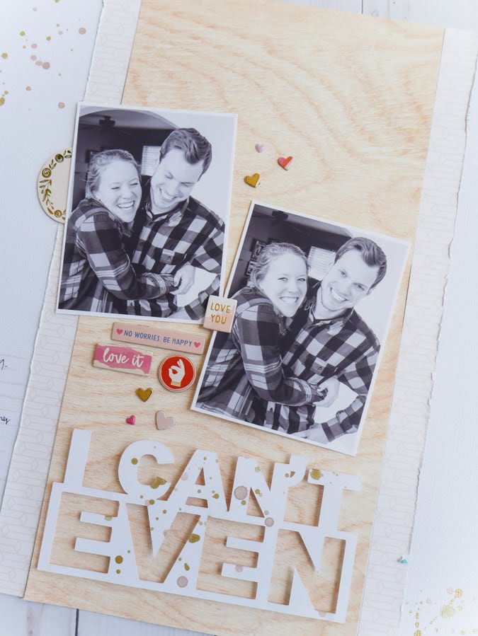 I Can't Even Scrapbook Layout by Jamie Pate | @jamiepate