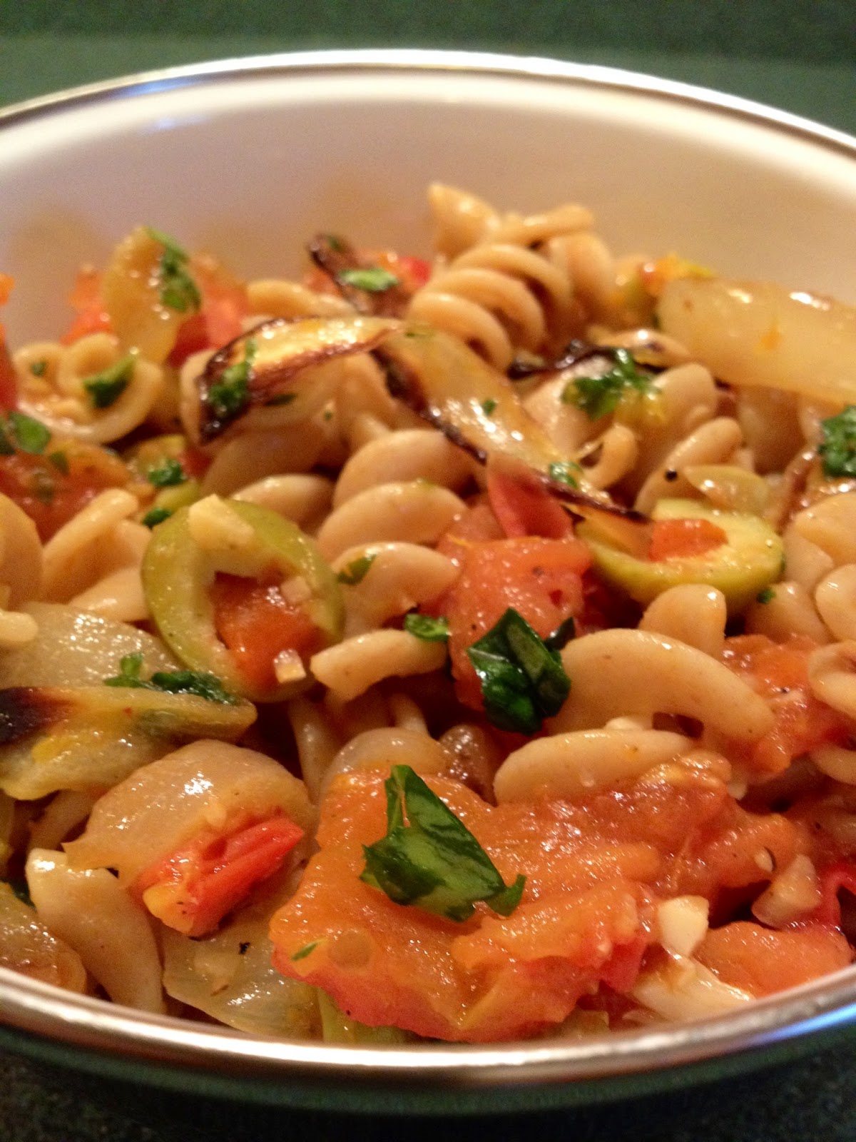 Ticket to Bite Pasta with Roasted Tomato, Orange & Olive Sauce