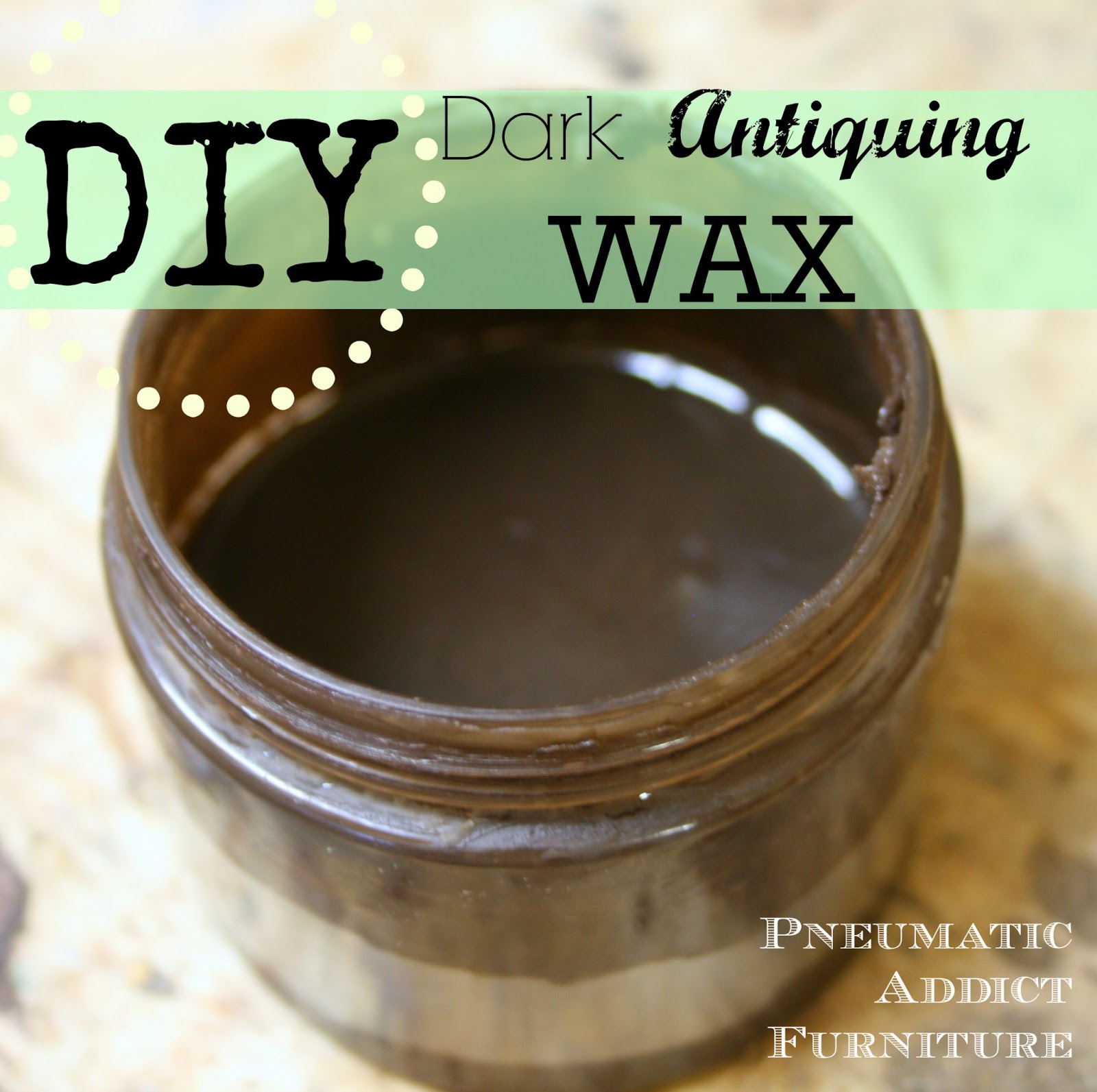 DIY Thrifty Crafts - I also used Waverly antique wax to achieve the foe  rust spots.