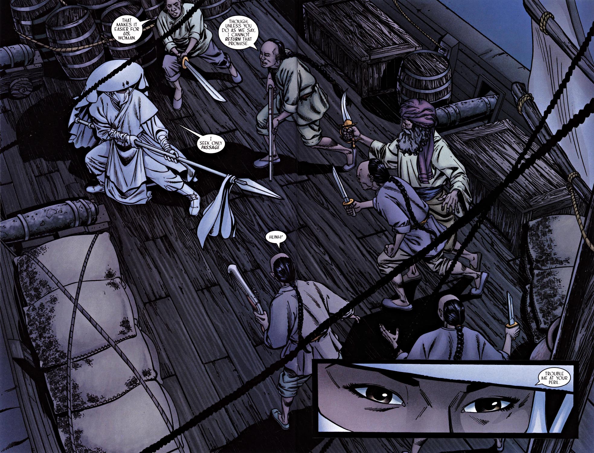 Read online Silken Ghost comic -  Issue #1 - 4