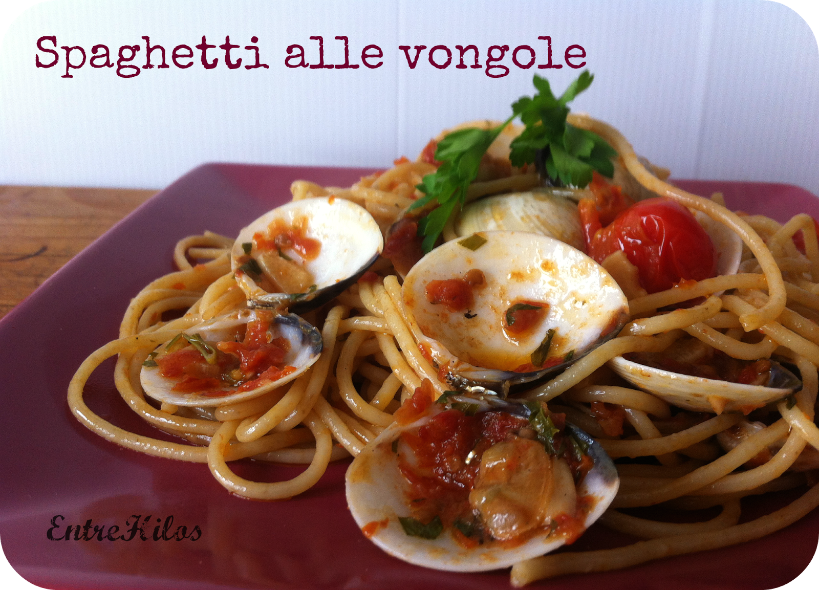EntreHilos y algo más: Spaghetti alle vongole (Receta de Jamie Oliver)