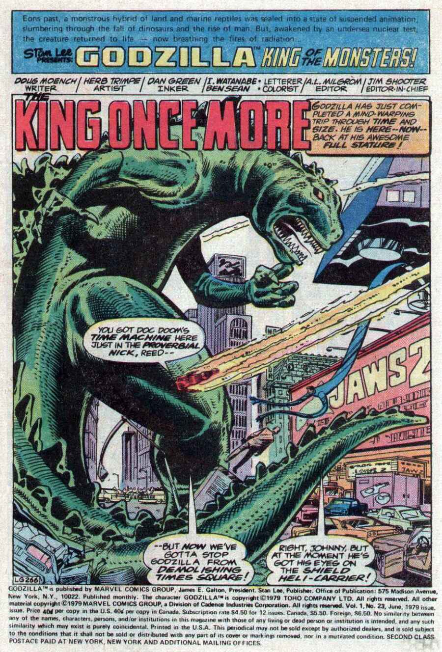 Read online Godzilla (1977) comic -  Issue #23 - 2