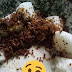 Makan Petang : Nasi Himpit Bersama Serunding Daging