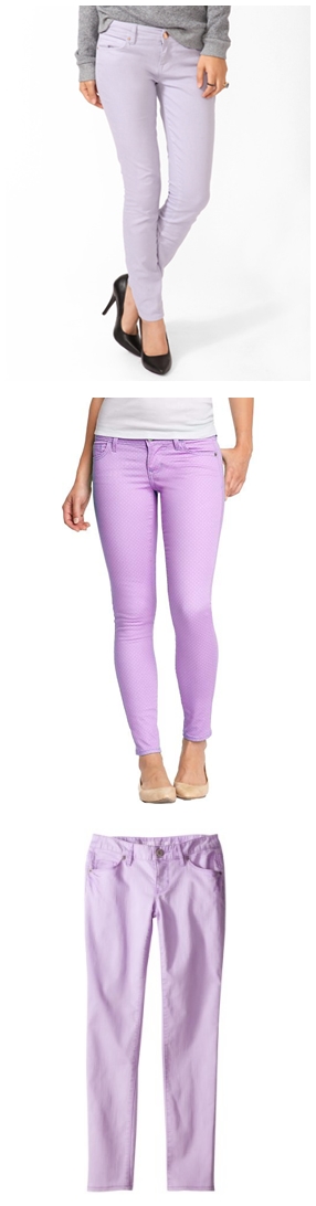 Lavender Skinny Jeans, Lavender, Pastel Purple, Spring 2013