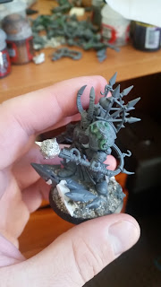 Chaos Space Marine Word Bearer Lord in Terminator Armour Chaos Space Marine Word Bearer Lord in Terminator Armour with greenstuff and custom converted mace or power maul