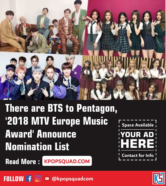 [Votes EMA 2018] List Nomination Idol Kpop Artists Biggest Fans and