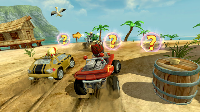 تحميل لعبة beach buggy racing للاندرويد والايفون و الكمبيوتر مهكرة اخر اصدار 2018 مجانا