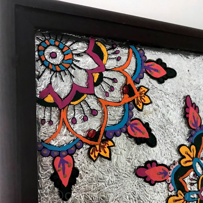 Create With Mom Painting on Glass with Americana Gloss Enamels