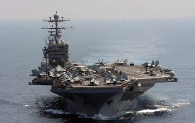The aircraft carrier USS Abraham Lincoln