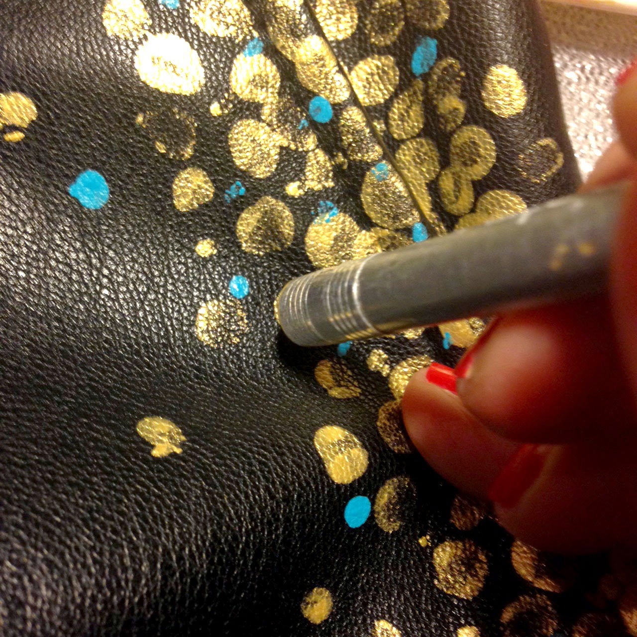 FACCI DESIGNS DIY Painting Faux Leather Pants