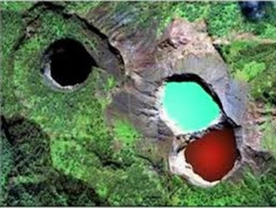 danau tiga warna (keajaiban alam) danau tiga warna (keajaiban alam)