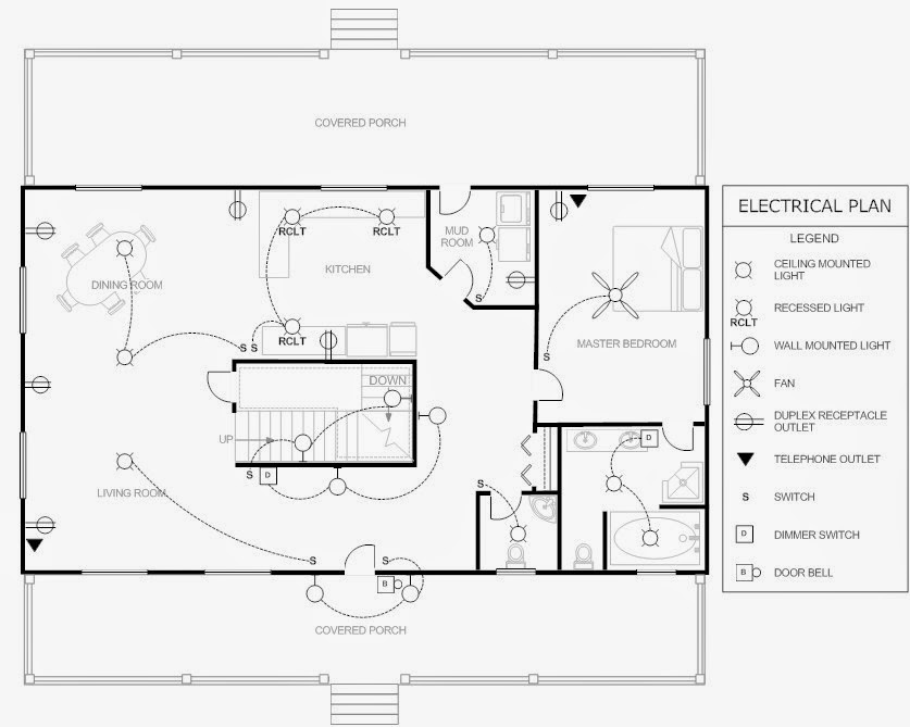 Electrical Engineering World: House Electrical Plan. 3 bedroom house electrical wiring diagram 