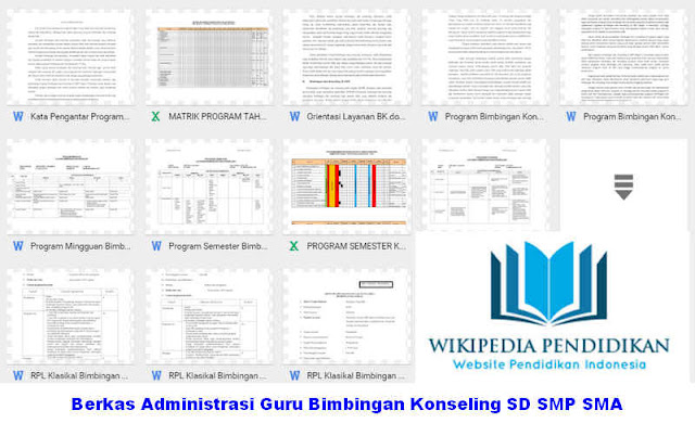 Berkas Manajemen Guru Bimbingan Konseling Sd Smp Sma Sch Paperplane