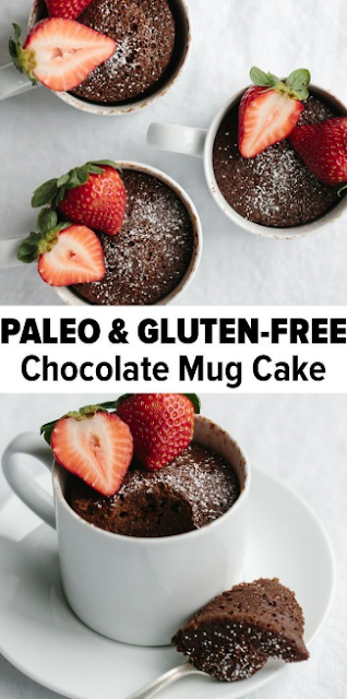 Chocolate Mug Cake (gluten-free, paleo)