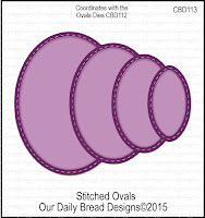 Our Daily Bread designs Custom Stitched Ovals Dies
