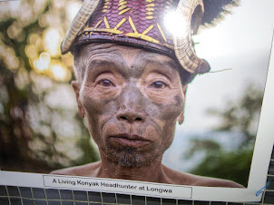 A visit to the" PHOTOGRAPH EXHIBITION " at Hornbill Festival and rephotographed this Konyak Naga.