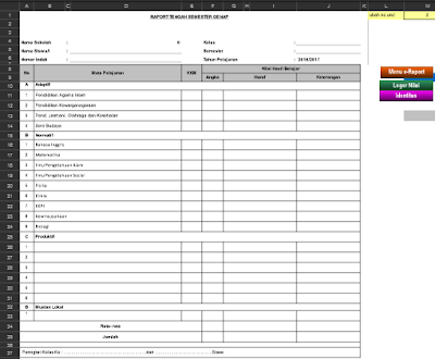 Aplikasi Pengeditan Penilaian Kelas KTSP dan Kurikulum 2013 Format Terbaru Aplikasi Pengeditan Penilaian Kelas KTSP dan Kurikulum 2013 Format Terbaru