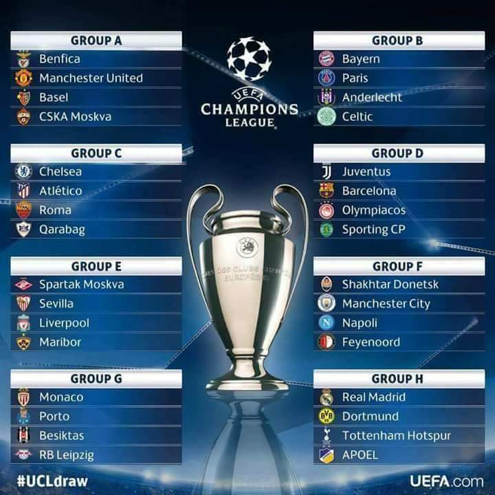 jadual uefa champion league 2018