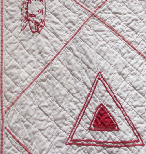 Civil War Quilts Two Redwork Quilts at the Pasadena History Museum