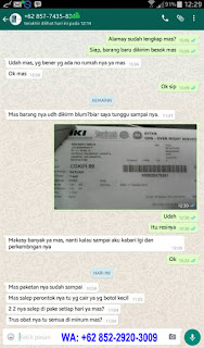 BUKTI BARANG SAMPAI (PEMESANAN SECARA ONLINE)