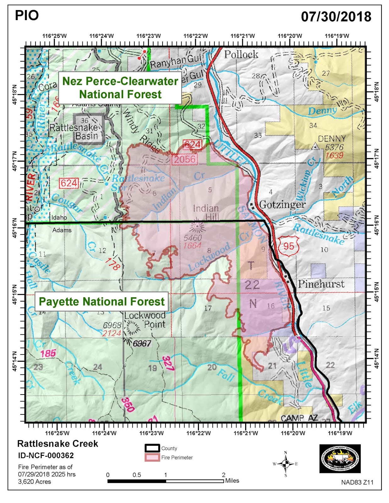 Map Shows Where All Current Wildfires Are In Idaho