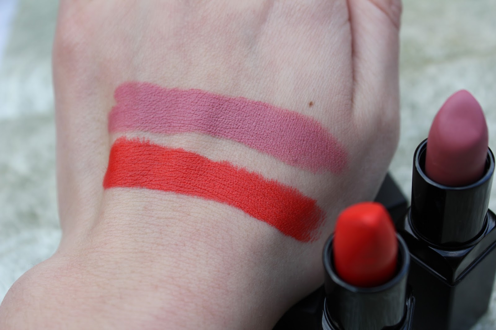 Smashbox Be Legendary Matte Lipstick in Mauve and Fireball