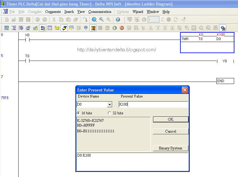 Lập trình PLC Delta với Timer Delta Mitsubishi Siemens