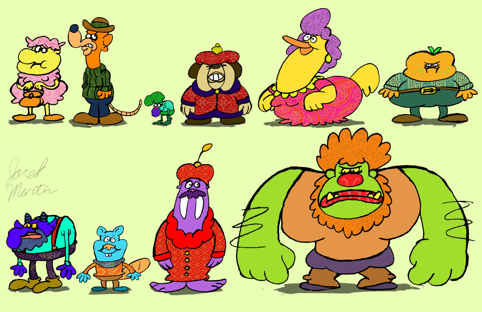 This style of animation is most well known from the popular cartoon chowder. 
