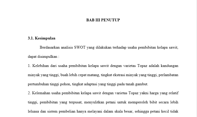 13+ Contoh bagian terakhir dari makalah information