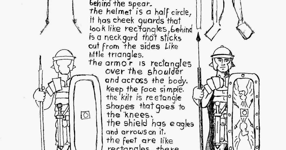 How to Draw Worksheets for The Young Artist: How To Draw A Roman Legion